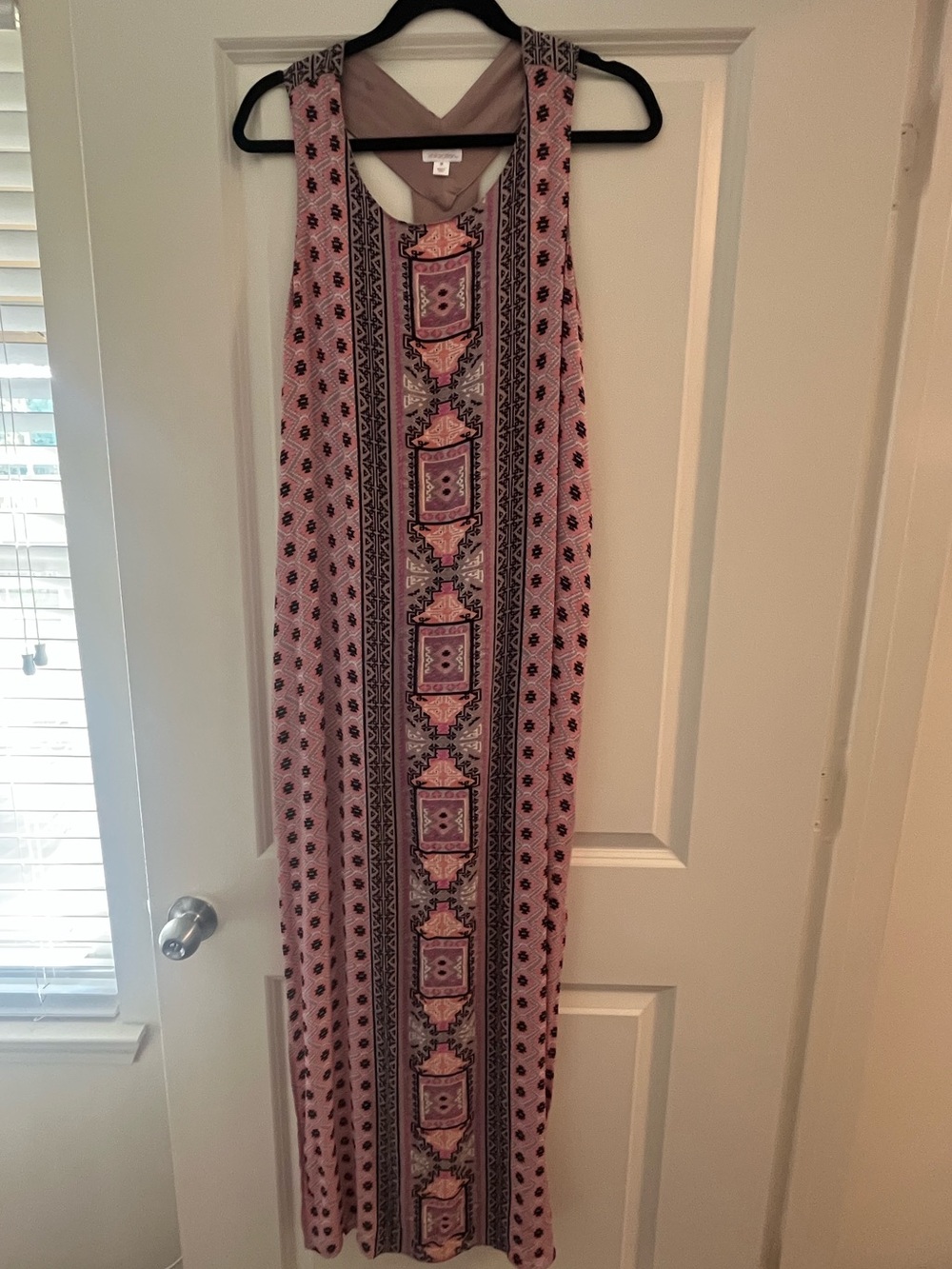 Boho Summer Dress w/ Racer-back cut and slits on both sides